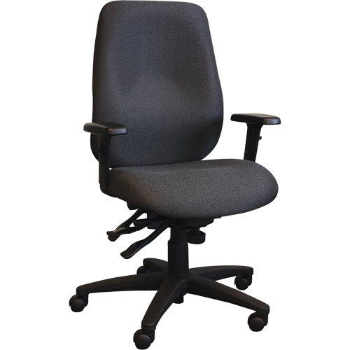 Chaises ergonomiques Cierra , Tissu, Noir, Capacit&eacute; 275 lb Helyx Safety & Industrial Supplies