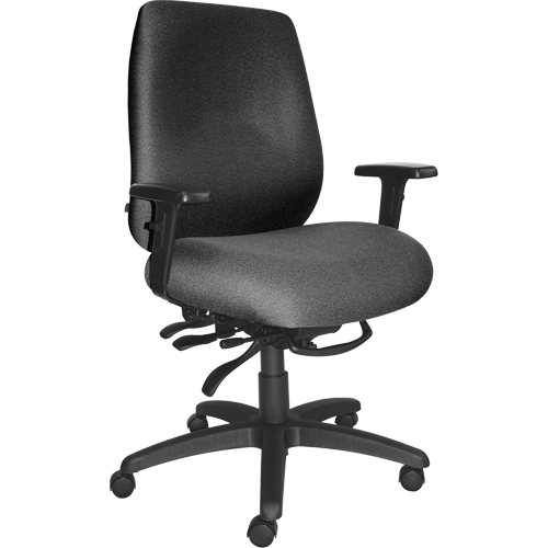 Cierra Heavy Duty Ergonomic Chairs, Fabric, Grey, 400 lbs. Capacity Helyx Safety & Industrial Supplies