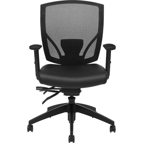 Multi-Tilter Arm Chairs, Vinyl, Black, 300 lbs. Capacity Helyx Safety & Industrial Supplies
