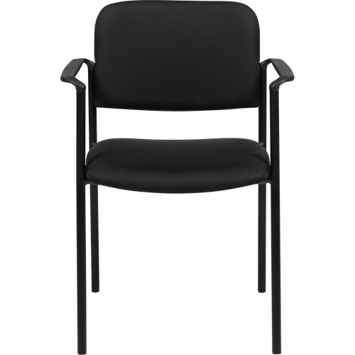 Stacking Chairs, Fabric, 32" High, 300 lbs. Capacity, Black Helyx Safety & Industrial Supplies