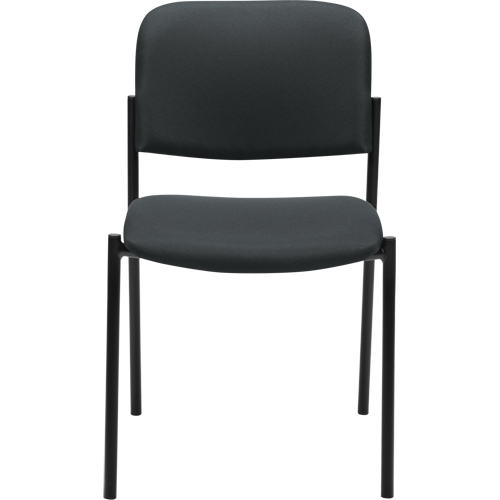 Armless Stacking Chairs, Fabric, 32" High, 300 lbs. Capacity, Charcoal Helyx Safety & Industrial Supplies
