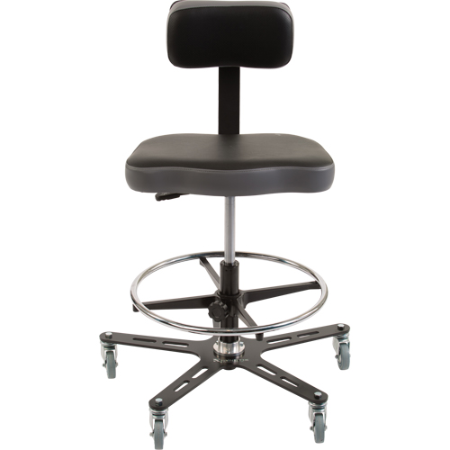 Chaise ergonomique industrielle TF160, Mobile, Ajustable Hauteur, Capacit&eacute; 300 lb Helyx Safety & Industrial Supplies