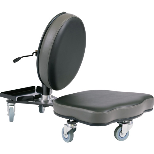Chaise ergonomique Flex, Vinyle, Noir/gris Helyx Safety & Industrial Supplies