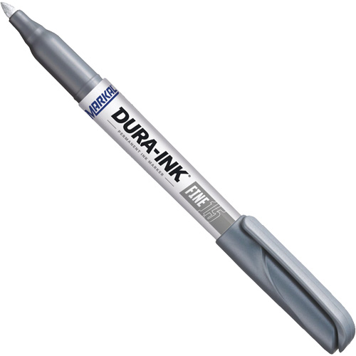 Marqueur permanent Dura-Ink no 15, Argent, Pointe Fin Helyx Safety & Industrial Supplies