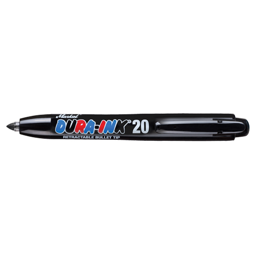 Marqueur permanent Dura-Ink no 20, Noir, Pointe Fin Helyx Safety & Industrial Supplies