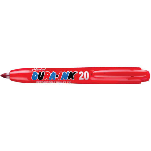 Marqueur permanent Dura-Ink no 20, Rouge, Pointe Fin Helyx Safety & Industrial Supplies