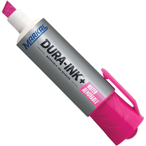 Marqueur &agrave; encre Dura-Ink WashAway, Rose, Pointe Ciseau Helyx Safety & Industrial Supplies