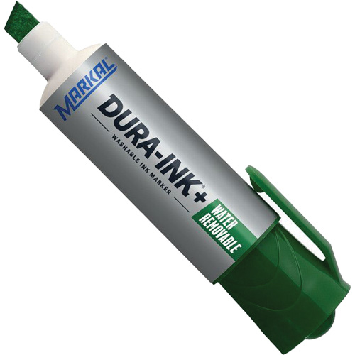 Marqueur &agrave; encre Dura-Ink WashAway, Vert, Pointe Ciseau Helyx Safety & Industrial Supplies
