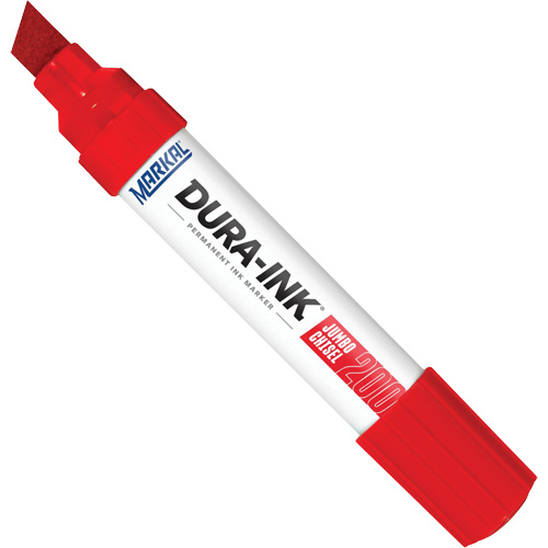 Dura-Ink&reg; Marker #200, Red, Chisel Tip Helyx Safety & Industrial Supplies