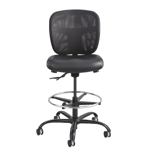 Tabouret robuste Vue, Vinyle, Noir, Capacit&eacute; 350 lb Helyx Safety & Industrial Supplies
