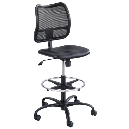 Tabouret ergonomique Vue, Vinyle, Noir, Capacit&eacute; 250 lb Helyx Safety & Industrial Supplies