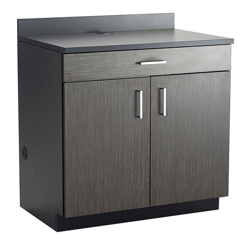 Armoire modulaire de base, M&eacute;lamine, 39" h x 36" la x 25" P, Nuit d'Asie/noir Helyx Safety & Industrial Supplies