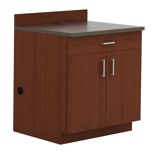 Armoire modulaire de base, M&eacute;lamine, 39" h x 36" la x 25" P, Acajou Helyx Safety & Industrial Supplies