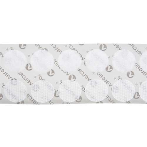 Fastener Coins, Hook & Loop, 3/4" Dia., Adhesive, White Helyx Safety & Industrial Supplies