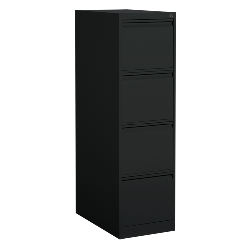 Classeur vertical, Acier, 4 tiroirs, 15-1/7" la x 25" p x 52" h, Noir Helyx Safety & Industrial Supplies
