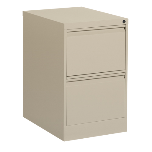 Classeur vertical, Acier, 2 tiroirs, 18-1/7" la x 25" p x 29" h, Beige Helyx Safety & Industrial Supplies