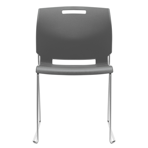 Chair, Plastic, 32-1/2" High, 300 lbs. Capacity, Grey Helyx Safety & Industrial Supplies