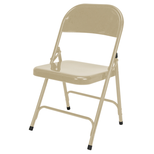 Chaise pliante, Acier, Beige, Capacit&eacute; 300 lb Helyx Safety & Industrial Supplies