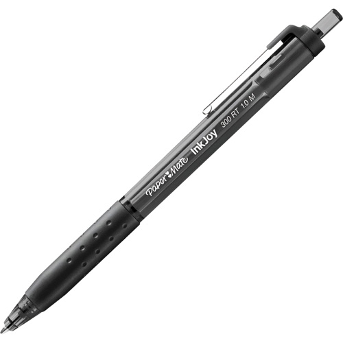 Inkjoy 300RT Pen, Black, 1 mm, Retractable Helyx Safety & Industrial Supplies