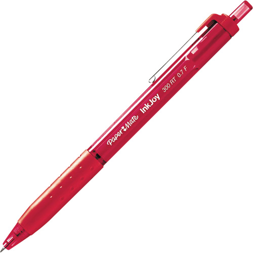 Stylo Inkjoy 300RT, Rouge, 1 mm, R&eacute;tractable Helyx Safety & Industrial Supplies
