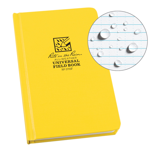Bound Book, Hard Cover, Yellow, 160 Pages, 4-5/8" W x 7-1/4" L Helyx Safety & Industrial Supplies