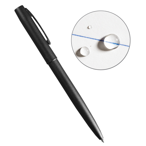 All-Weather Metal Pen, Blue, 0.8 mm, Retractable Helyx Safety & Industrial Supplies