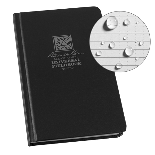 Bound Book, Hard Cover, Black, 160 Pages, 4-5/8" W x 7-1/4" L Helyx Safety & Industrial Supplies