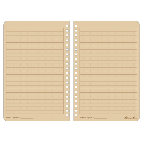 Carnet de notes de poche &agrave; spirale lat&eacute;rale, Couverture souple, Havane, 64 Pages, 4-5/8" , 7"  Helyx Safety & Industrial Supplies