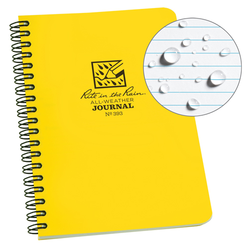 Side-Spiral Notebook, Soft Cover, Yellow, 64 Pages, 4-5/8" W x 7" L Helyx Safety & Industrial Supplies