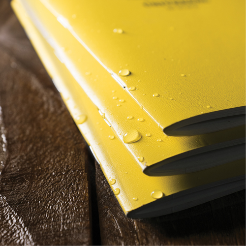 Carnet de notes, Couverture souple, Jaune, 48 Pages, 4-5/8" , 7"  Helyx Safety & Industrial Supplies