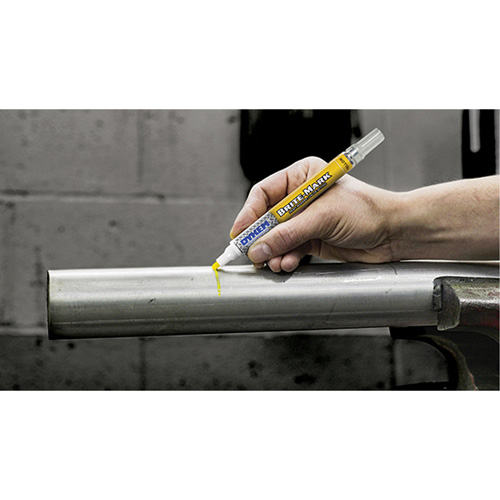 Brite-Mark&reg; Medium Tip Paint Marker, Liquid, Yellow Helyx Safety & Industrial Supplies