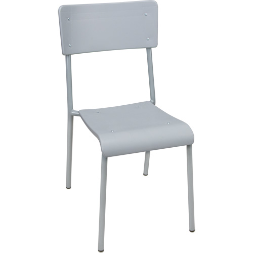 Chaises empilables Ventura, Polypropyl&egrave;ne, Hauteur 36", Capacit&eacute; 300 lb, Gris Helyx Safety & Industrial Supplies