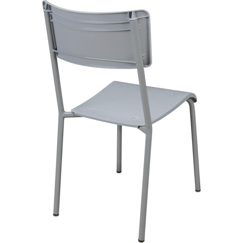 Chaises empilables Ventura, Polypropyl&egrave;ne, Hauteur 36", Capacit&eacute; 300 lb, Gris Helyx Safety & Industrial Supplies