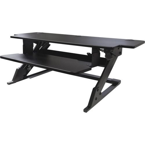 Goya Sit-Stand Workstation, Desktop Unit, 20" H x 42" W x 16" D, Black Helyx Safety & Industrial Supplies