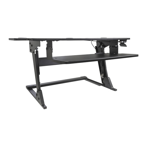 Goya Sit-Stand Workstation, Desktop Unit, 20" H x 42" W x 16" D, Black Helyx Safety & Industrial Supplies