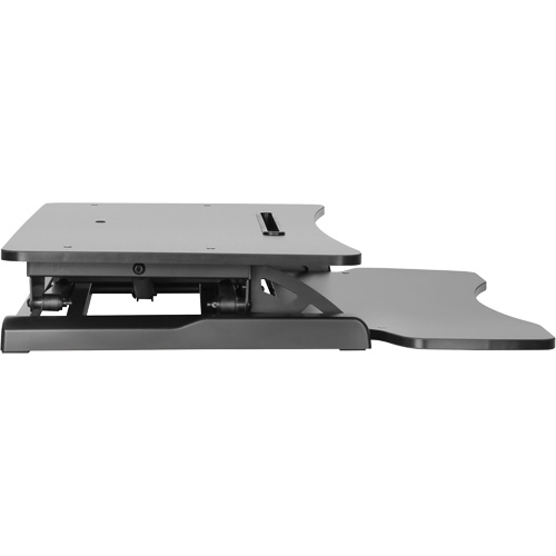 Poste de travail assis-debout Goya, Mod&egrave;le de bureau, 22" h x 31-1/2" la x 24" p, Noir Helyx Safety & Industrial Supplies