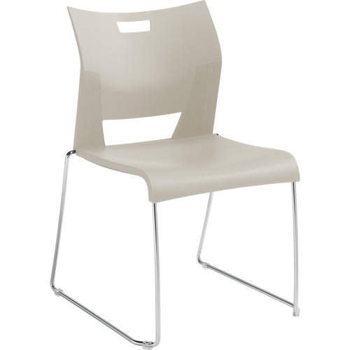 Duet Armless Training Chair, Plastic, 33-1/4" High, 350 lbs. Capacity, White Helyx Safety & Industrial Supplies