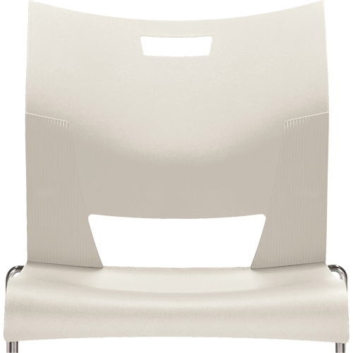Duet Armless Training Chair, Plastic, 33-1/4" High, 350 lbs. Capacity, White Helyx Safety & Industrial Supplies