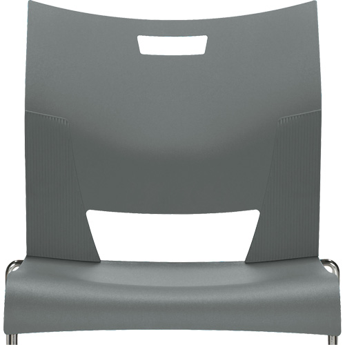 Duet Armless Training Chair, Plastic, 33-1/4" High, 350 lbs. Capacity, Grey Helyx Safety & Industrial Supplies