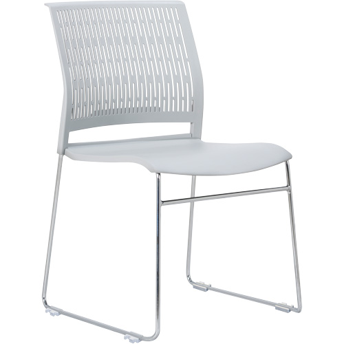 Chaises empilables s&eacute;rie Activ, Polypropyl&egrave;ne, Hauteur 32-3/8", Capacit&eacute; 275 lb, Gris Helyx Safety & Industrial Supplies