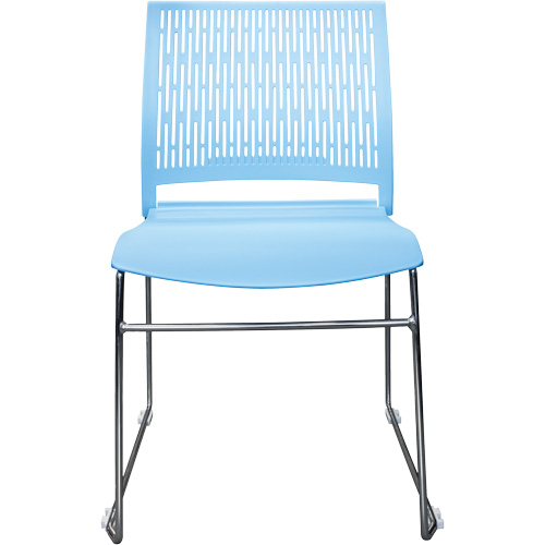 Activ Series Stacking Chairs, Polypropylene, 32-3/8" High, 275 lbs. Capacity, Blue Helyx Safety & Industrial Supplies