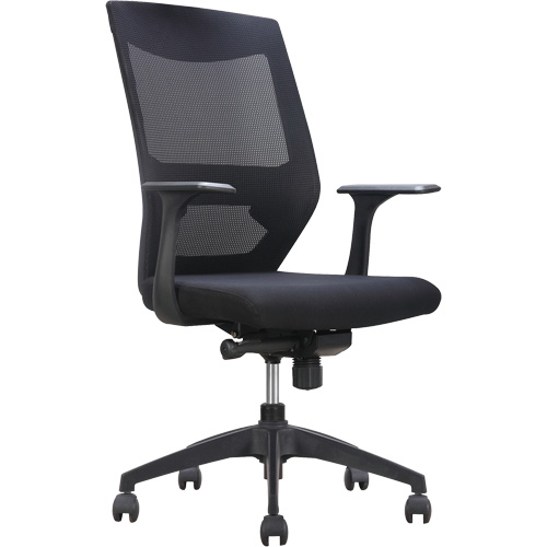 Chaise de bureau ajustable &agrave; basculement synchronis&eacute; s&eacute;rie Activ, Tissu/Mailles, Noir, Capacit&eacute; 275 lb Helyx Safety & Industrial Supplies