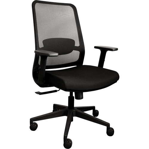 Chaise de bureau ajustable &agrave; basculement synchronis&eacute; s&eacute;rie Activ, Tissu/Mailles, Noir, Capacit&eacute; 275 lb Helyx Safety & Industrial Supplies