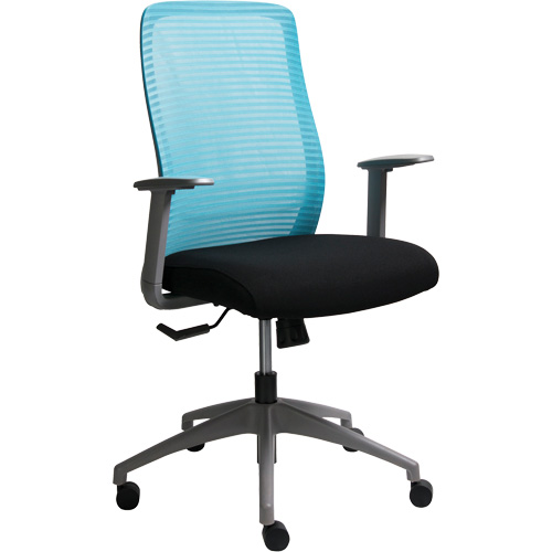 Era Series Adjustable Office Chair, Fabric/Mesh, Blue, 275 lbs. Capacity Helyx Safety & Industrial Supplies