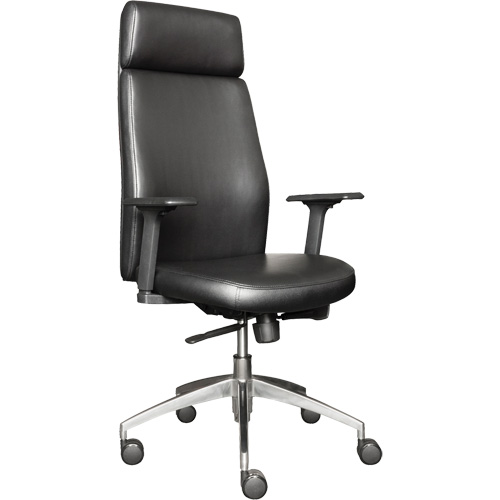 Fauteuil de cadre &agrave; dossier &eacute;lev&eacute; s&eacute;rie Activ, Polyur&eacute;thane/Vinyle, Noir, Capacit&eacute; 275 lb Helyx Safety & Industrial Supplies