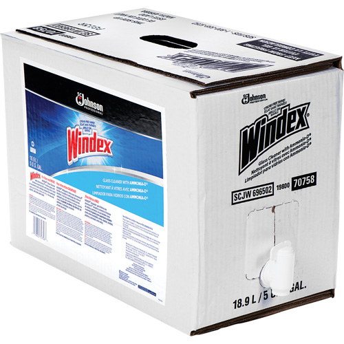 Windex&reg; Glass Cleaner with Ammonia-D&reg;, 5 gal., Bag Helyx Safety & Industrial Supplies