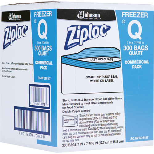 Sacs de cong&eacute;lation Ziploc Helyx Safety & Industrial Supplies