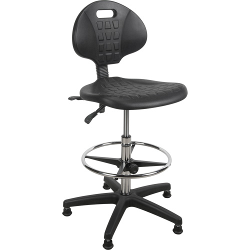 Heavy-Duty Ergonomic Stool, Stationary, Adjustable Height, 250 lbs. Capacity Helyx Safety & Industrial Supplies