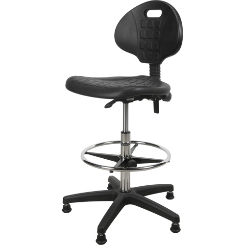 Heavy-Duty Ergonomic Stool, Stationary, Adjustable Height, 250 lbs. Capacity Helyx Safety & Industrial Supplies