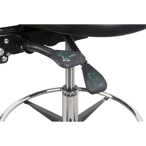 Heavy-Duty Ergonomic Stool, Stationary, Adjustable Height, 250 lbs. Capacity Helyx Safety & Industrial Supplies